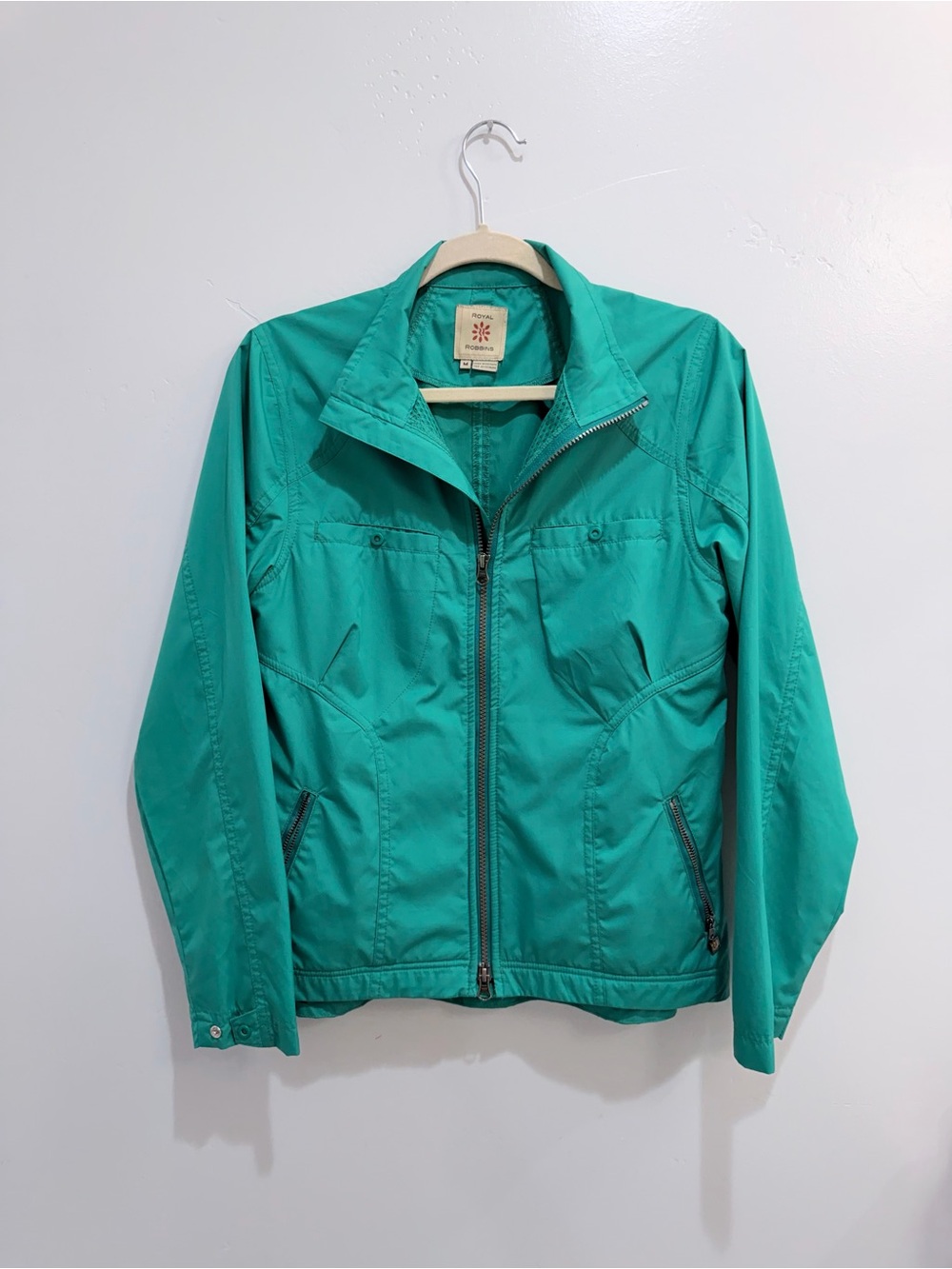Royal Robbins Women's Discovery Utility Jacket Teal Green Windbreaker Medium - Picture 2 of 16
